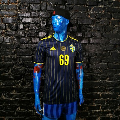 Sweden Team Jersey Away football shirt 21 Adidas DH7618 Mens Size
