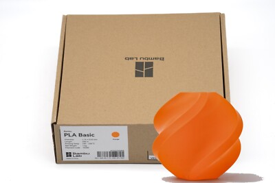 Bambu Lab PLA Basic Filament Orange 1kg 1,75 3D Drucker Prusa Creality Ultimaker