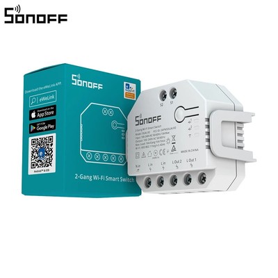 SONOFF DUALR3 Dual Relay Module Wifi DIY MINI Switch Two Way Power Metering 