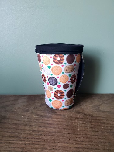 Lot of Reusable Iced Coffee Cup Sleeve Neoprene Insulated Cup Holder with Handle - Bild 2 von 13