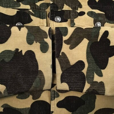 Vintage BAPE camo Corduroy Boa Jacket a bathing ape NIGO Size S | eBay