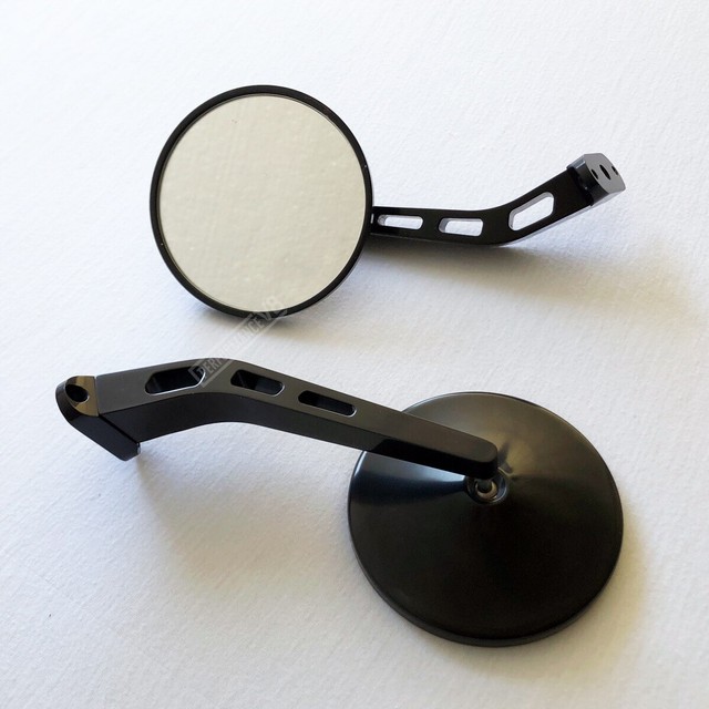 Universal Billet Truck Mirrors Round Body by Billet PerformanceV8 Black