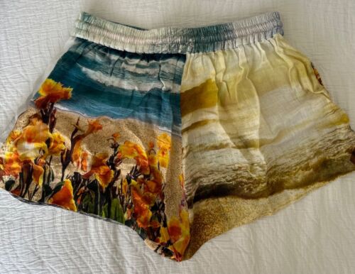 Zimmermann 'Shelly Spliced' linen shorts - size 2 - Picture 3 of 7