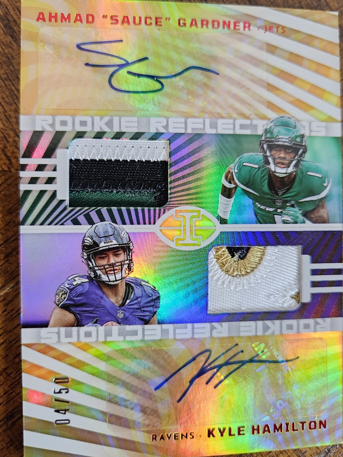 2022 ILLUSIONS AHMAD SAUCE GARDNER & KYLE HAMILTON RC PATCH AUTO /50 READ *YCC* eBay