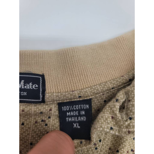 Polo golf uomo Winner Mate beige testurizzata 00% cotone manica corta XL - Foto 4 di 4