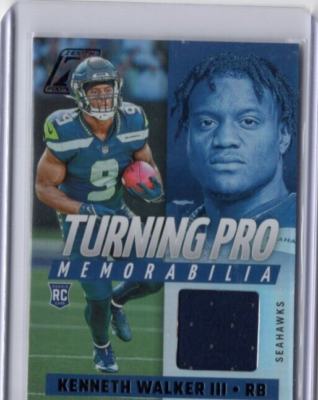 #ad KENNETH WALKER III NFL Seahawks 2022 Panini Zenith Black RC Jersey #TPM 16 Card $5.99
