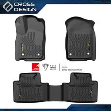 Fits 2016-23 Dodge Durango Cherokee TPE Floor Mats Liner 3D Molded All Weather