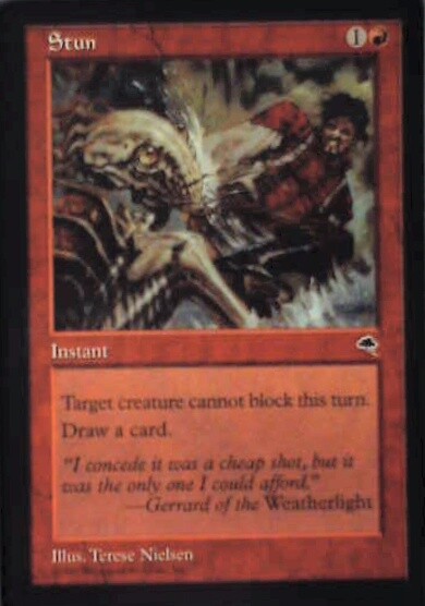Stun - Tempest: #207, Magic: The Gathering Nm R110