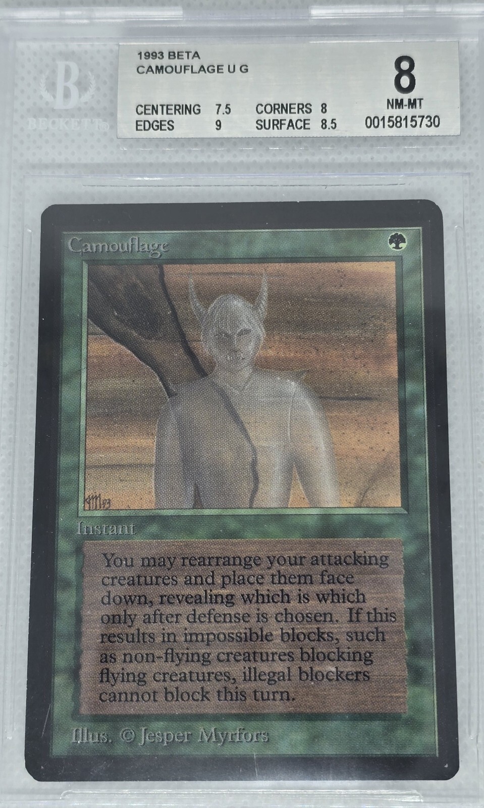 MTG 1x Beta Camouflage BGS 8.0 NM-MT