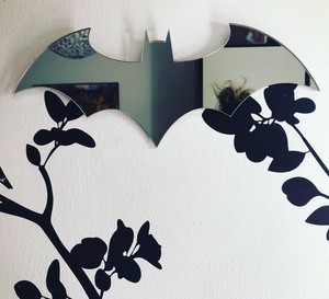 Acrylic Mirror Batman Shape Kids Baby Room Decor Uk Seller Sold