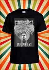 Bad Hair Day LLama Lama Hipster Funny Men Women Vest Tank Top Unisex T Shirt 329