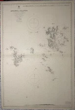 Admiralty Chart Map 1371 South China Sea - Anamba Islands 1895 (1939) Riau Is.