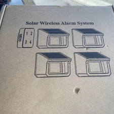 Htzsafe 1/2Mile Solar Wireless Driveway Alarm System 1 Receiver + 4 Sensors