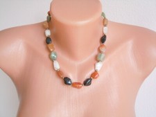 Vintage Necklace Gemstone Multicoloured 58.4g / Approx 45cm