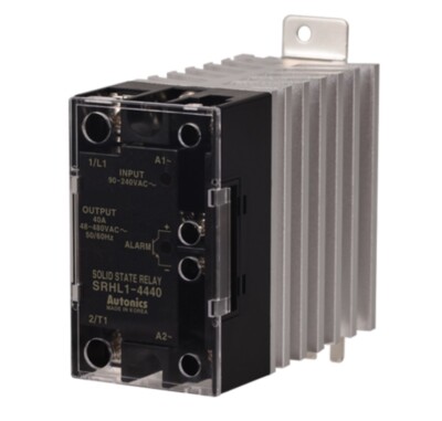 Autonics SRHL1-4440 40A Solid State Relay Heatsink IN 90-240V Load 48-480V AC-AC