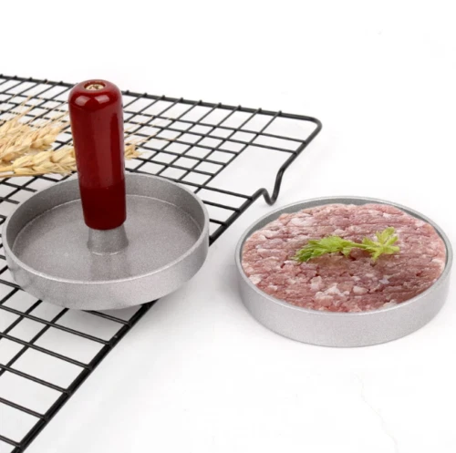 Stampo Hamburger Steak Alluminio Rivestimento Antiaderente + 100 Fogli Di Carta Forno Utensili Da Cucina Per Realizzare Deliziosi Hamburger Tortini E Barbecue Nero 64005745