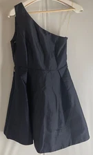 Lulus NWT One-shoulder midi dresses Black Size M