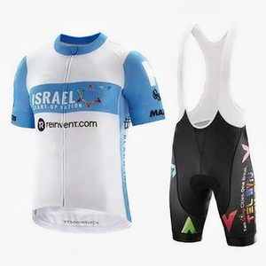 Team Israel /"Start Up Nation/" Men/'s Cycling Jersey /& Bib Short Set