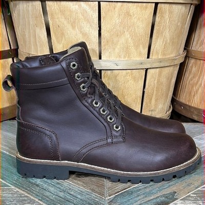 Kodiak Delson Brown Leather Waterproof Lined Zip-Up Lace-Up Boots Mens Size 9