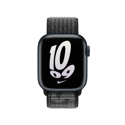 Apple Watch Nike Sport Loop Armband 41mm 40mm 38mm Schwarz Reflektierend