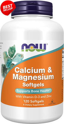 Calcium Magnesium Vitamin D3 Zinc 120 Softgels Bone Health Supplement - US