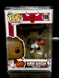 Demar Derozan signed autographed Chicago Bulls funko Pop #156 PSA Certified