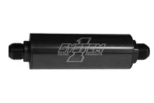 SYSTEM ONE Inline Fuel Filter - #12 Billet - Black 202-202412B