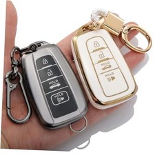 2-Pack for Toyota Key Fob Cover with Keychain Key Case Fit for 2019-2025 RAV4