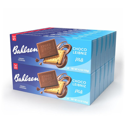 Choco Leibniz Milk Cookies (12 Boxes) - Leibniz Butter Biscuits Topped with a Th