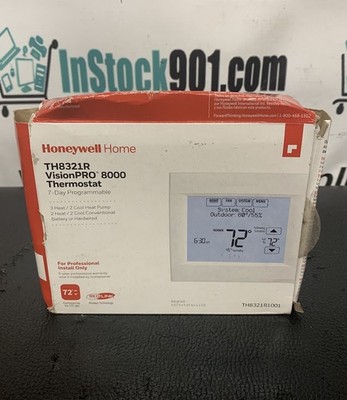 Honeywell TH8321R1001 Vision pro 8000 Thermostat One Size White TH8321 RedLink