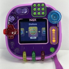 LeapFrog RockIt Twist Rotatable Educational Learning Game System Purple Rocket