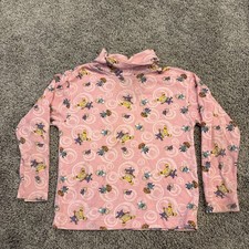 Vintage 1998 Rugrats Girls 4t / 5T Long Sleeve Patterned Turtle Neck AOP Shirt