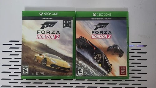 Forza Horizon 2 Xbox Day One edition & Forza Horizon 3 w/ Cases manuals Bundle