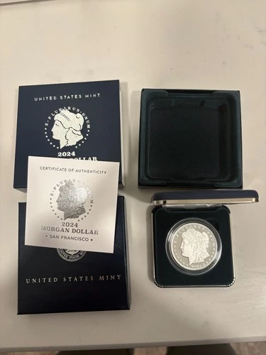 Morgan Silver Dollar 2024 S Proof Uncirculated .999 Silver $1 OGP & COA