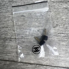 Chanel High Stiletto Heel Replacement Oval Taps Tips Black 100% Auth. Pumps