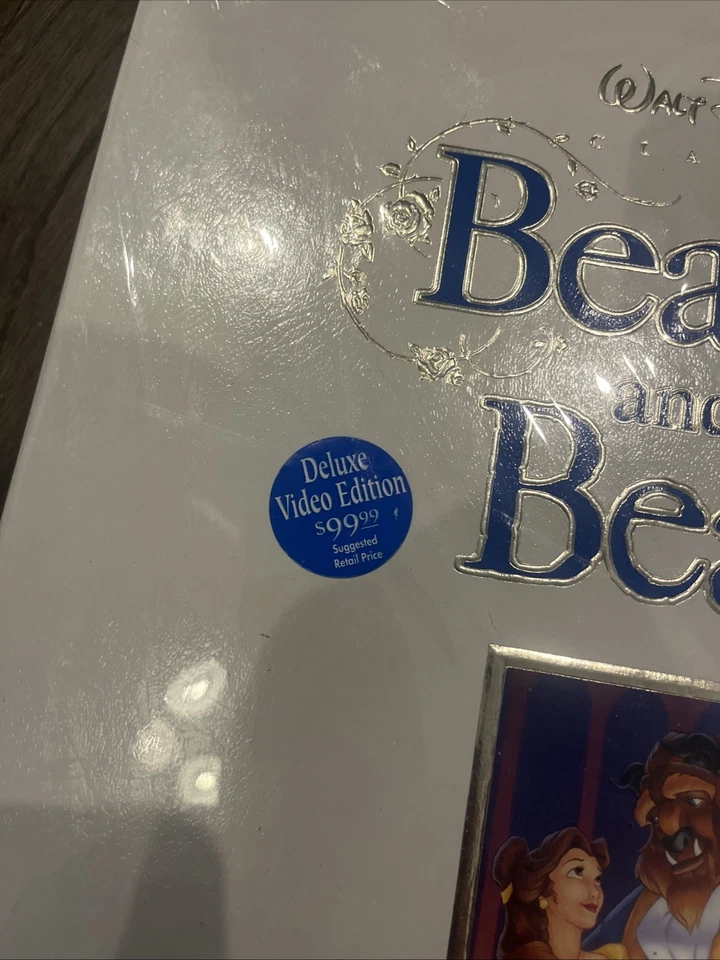 Disney Beauty and the Beast Deluxe Video Edition VHS Box Set SEALED 1992 - Image 3 of 4