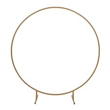 4 ft Gold Balloon Circle Metal Frame Wedding Arch Backdrop Stand Party