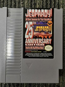 Jeopardy 25th Anniversary Edition Nintendo NES Game In Box with Manual