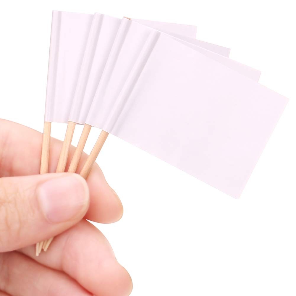 Набор для изготовления сувениров - 200 упаковочных картонок для изготовления флагов - Zahnstocher Papierfähnchen