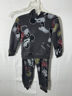 Disney Junior Mickey Mouse 2 Piece Toddler 4T Hoodie & Jogger Set Black