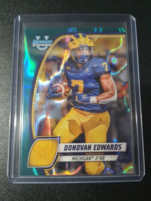 Donovan Edwards - Bowman University 2024 - Michigan Wolverines - Teal Lava