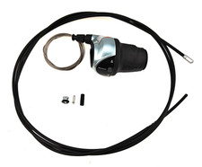 Shimano Nexus 8 Speed Twist Shifter + Shifter Cable + Case SL-C6000 Silver/Black