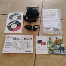 Casio Exilim EX-S770 Black 7.2 MP 3x Digital Point & Shoot Camera Complete OOB