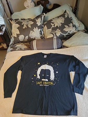 Cafe Albert Einstein Shirt Mens Long sleeve XL Berlin Germany Space