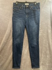 Madewell women 30 Mid-Rise Skinny Jeans in Larkspur Wash TENCEL Denim Edition 9"