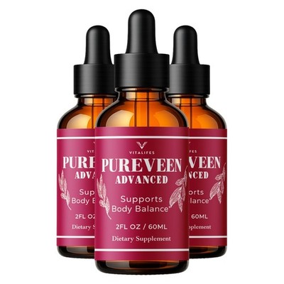 (3 Pack) Pureveen Advanced Drops, Advanced Formula for Everyday Balance