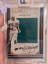 PAUL WARFIELD 2016 Preferred Silhouettes Game-Used Jersey AUTO / AUTOGRAPH /25