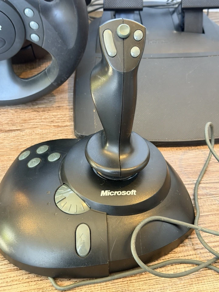 Lote de 3 Microsoft Sidewinder Force Wheel, Pedales, Precision Pro. Sin probar Foto 4 de 4