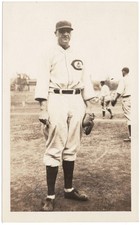 1930 HOF George Kelly Cubs Auto Signed Original Vintage Type 1 Snapshot Photo