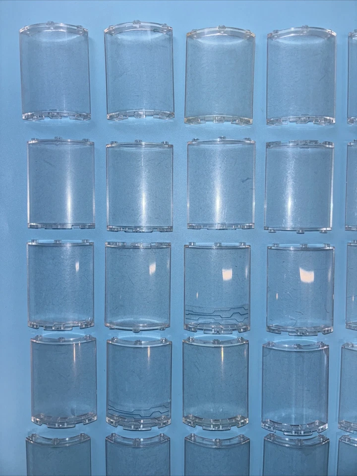 Lego Cuartos Cilindros Transparentes 46361 Translúcidos Lote De 38 Ventana Panel Ciudad Foto 2 de 4